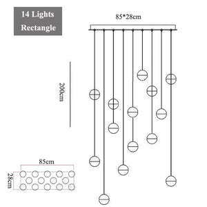 Lustre Ball Design Hang Pendant Lights - Ailime Designs