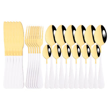 Load image into Gallery viewer, Rainbow Stainless Steel 24pcs Flatrware Set - Ailime Designs