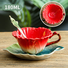 Load image into Gallery viewer, Cool Style 3D Hibiscus Sunflower 2pc Enamel Coffee Cup - Ailime Designs