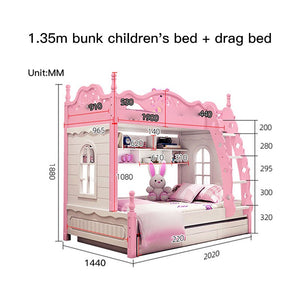 Children's Designer Style Multi-Functional Bunk Bed Set - Ailime Designs
