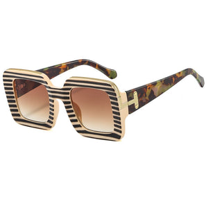Women's Thick Gradient Design Square Sunglasses - Ailime Designs