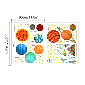 Children Decorative Solar System Wall Stickers - Ailime Designs
