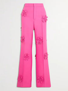 Women's European Design Pink Pants - Ailime Designs