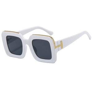 Women's Thick Gradient Design Square Sunglasses - Ailime Designs