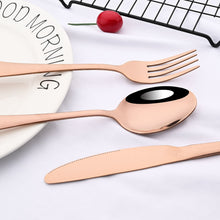 Load image into Gallery viewer, Rainbow Stainless Steel 24pcs Flatrware Set - Ailime Designs