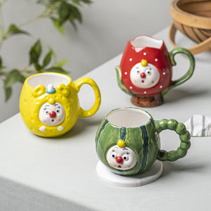Creative Hand Painted Character Design Ceramic Mugs - Ailime Designs