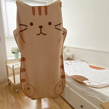 Load image into Gallery viewer, Children&#39;s Conversational Style Cat Shape Blankets - Ailime Designs