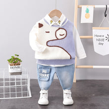 Load image into Gallery viewer, Boy&#39;s Cool Cat Design 3pc Pant Sets - Ailime Designs