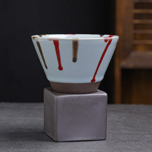 Ceramic Cone Shape Design Pottery Made 2pc Cup Set - Ailime Designs