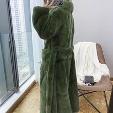 Load image into Gallery viewer, Cozy Warm Winter Long Full Length Faux Fox Fur Coats - Ailime Designs
