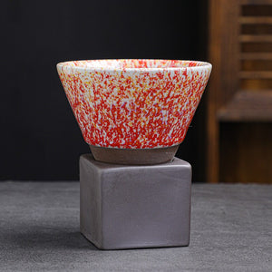 Ceramic Cone Shape Design Pottery Made 2pc Cup Set - Ailime Designs
