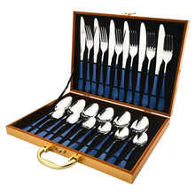 Load image into Gallery viewer, Rainbow Stainless Steel 24pcs Flatrware Set - Ailime Designs