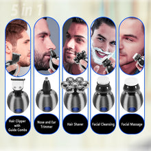 Load image into Gallery viewer, Men&#39;s 5 n&#39; 1 Electric Ball-Head Shaver - Ailime Designs