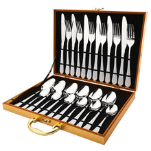 Load image into Gallery viewer, Rainbow Stainless Steel 24pcs Flatrware Set - Ailime Designs