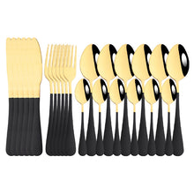 Load image into Gallery viewer, Rainbow Stainless Steel 24pcs Flatrware Set - Ailime Designs