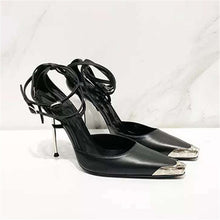 Load image into Gallery viewer, Women Stylish Black Sling-Back High Heels - Ailime Designs