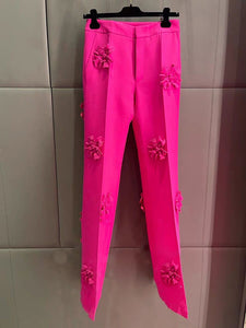Women's European Design Pink Pants - Ailime Designs