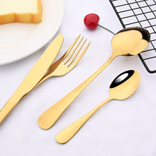 Load image into Gallery viewer, Rainbow Stainless Steel 24pcs Flatrware Set - Ailime Designs