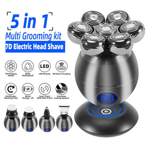 Men's 5 n' 1 Electric Ball-Head Shaver - Ailime Designs