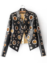 Load image into Gallery viewer, European Design Women's White Faux Leather Jackets - Ailime Designs