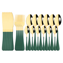 Load image into Gallery viewer, Rainbow Stainless Steel 24pcs Flatrware Set - Ailime Designs