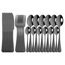 Load image into Gallery viewer, Rainbow Stainless Steel 24pcs Flatrware Set - Ailime Designs