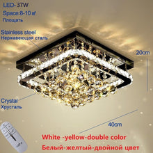 Load image into Gallery viewer, Luxury Retangle Design Crystal Ceiling Lights - Ailime Designs