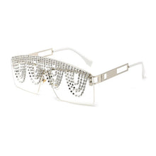 Load image into Gallery viewer, Women&#39;s Fashion Transparent Rhinestone Trim Design Eyeglasses - Ailime Designs