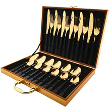 Load image into Gallery viewer, Rainbow Stainless Steel 24pcs Flatrware Set - Ailime Designs