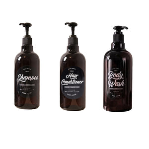 Animal Brown Gel Refillable Dispenser Bottles - Ailime Designs