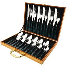 Load image into Gallery viewer, Rainbow Stainless Steel 24pcs Flatrware Set - Ailime Designs