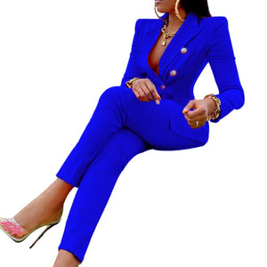 Women's Classic Style 2pc Pantsuits - Ailime Designs