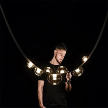 Load image into Gallery viewer, Beautiful Modern Day Leather LED Pendant Lamps - Ailime Designs