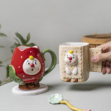 Load image into Gallery viewer, Creative Hand Painted Character Design Ceramic Mugs - Ailime Designs