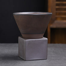 Load image into Gallery viewer, Ceramic Cone Shape Design Pottery Made 2pc Cup Set - Ailime Designs