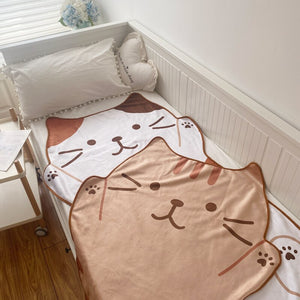 Children's Conversational Style Cat Shape Blankets - Ailime Designs