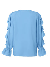 Load image into Gallery viewer, Women&#39;s Layered Ruffled Blouses - Ailime Designs