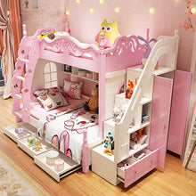 Load image into Gallery viewer, Children&#39;s Designer Style Multi-Functional Bunk Bed Set - Ailime Designs
