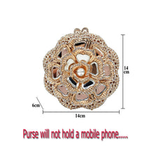 Load image into Gallery viewer, Glass Inlay Rose Bud Crystal Design Evening bags - Ailime Designs