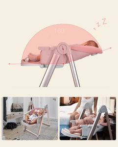 Children’s Pink  Multi-function Highchairs - Ailime Designs