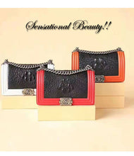 Load image into Gallery viewer, 100% Genuine Orange Crocodile Leather Skin Handbags - Ailime Designs