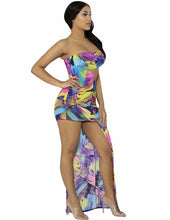 Load image into Gallery viewer, Women&#39;s Tie-dyed Sexy Body-con Asymmetrical Hem Dress