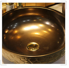 Load image into Gallery viewer, Decorative Gold Nugget Design Bathroom Basin Sinks - Ailime Designs