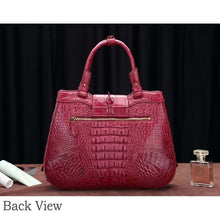 Load image into Gallery viewer, 100% Genuine Crocodile Leather Skin Handbags - Fine Quality Luxury Accessories