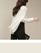Load image into Gallery viewer, Women&#39;s Long Sleeve Shirt Cloak Design w/ Buttons - Ailime Designs