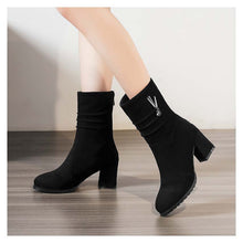 Load image into Gallery viewer, Women&#39;s Fine Quality Ultra Suede Ankle Boots