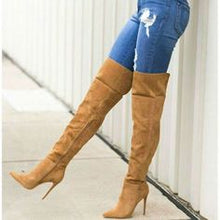 Load image into Gallery viewer, Women&#39;s Fashion Style Cuff Design Thigh High Boots
