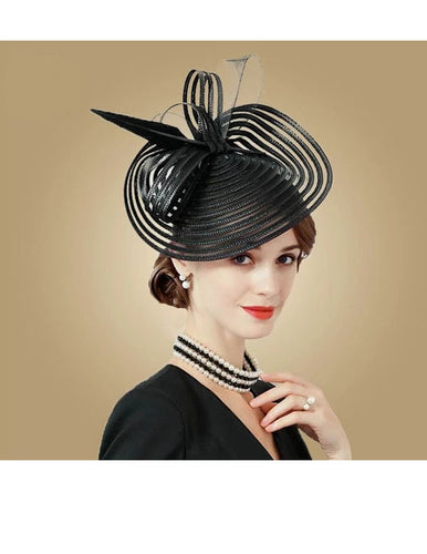 Women's Hollow-Out Sheer Design Fascinator Hats - Ailime Designs