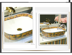 Decorative Bathroom Basin Top-mount Sinks - Ailime Designs