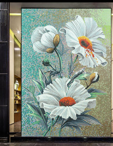 Superb Classic - Elegant Floral Arrangement Mosaic Tile Design